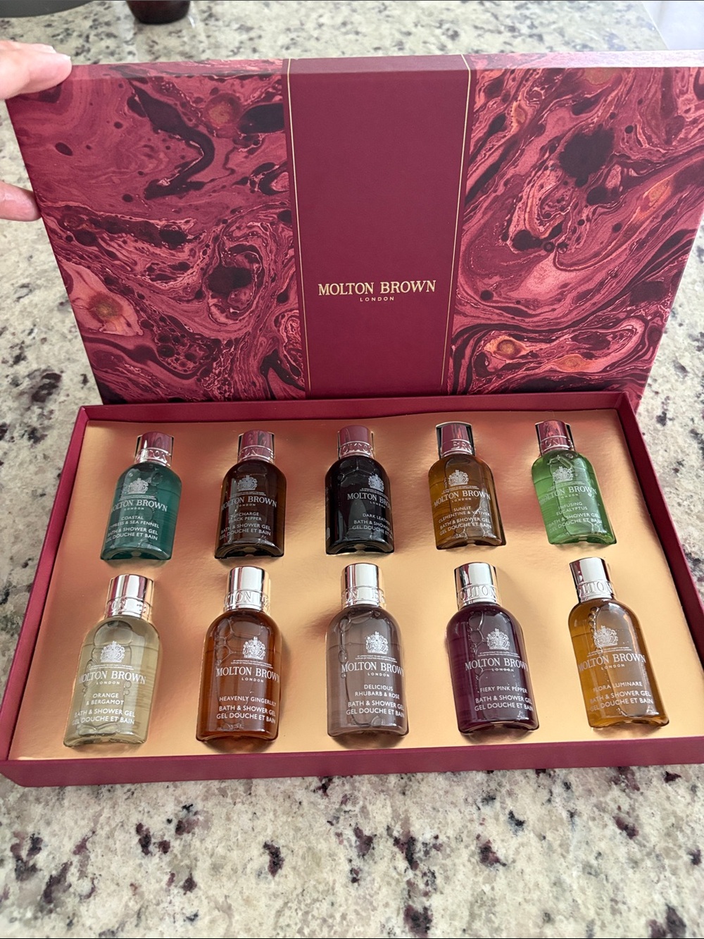 Molton brown unused travel body wash set